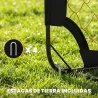 Portería de Fútbol Pop-Up Plegable Red Portátil con Bolsa de Transporte 4 Piquetas en U y Varillas de Fibra de V... - Ogal.Es