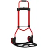 Carretilla Plegable con Mango Telescópico Ajustable Carga 60 kg Carretilla de Mano con Ruedas para Garaje Oficin... - Ogal.Es