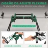 Soporte de Sierra Ingletadora Plegable Universal con 2 Rodillos de Apoyo Altura y Ancho Ajustable Carga 200 kg V... - Ogal.Es