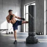 Saco de Boxeo de Pie para Adultos 180 cm con Absorción de Impactos Guantes Base Rellenable de Arena 120 kg o Agu... - Ogal.Es