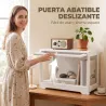 Vitrina Expositora para Colecciones con Puerta Abatible de Acrílico para Figuras de Decoración 59x30x40 cm Blanco - Ogal.Es