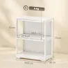 Vitrina Expositora para Colecciones de 2 Niveles con Puertas Abatibles de Acrílico para Figuras 59,5x30x73 cm Bl... - Ogal.Es