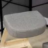 Silla Ergonómica de Rodillas con Cojines Acolchados Marco de Madera para una Mejor Postura Oficina Gris - Ogal.Es