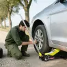 Gato Hidráulico para Coche 3T Altura de Elevación 75-505 mm con Bomba de Doble Pistón Ruedas Mango de Aluminio A... - Ogal.Es