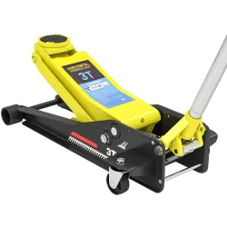 Gato Hidráulico para Coche 3T Altura de Elevación 75-505 mm con Bomba de Doble Pistón Ruedas Mango de Aluminio A... - Ogal.Es