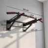 Barra de Dominadas para Pared Plegable con 3 Anillas para Bandas de Resistencia Agarres Antideslizantes Carga 12... - Ogal.Es