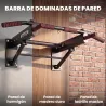 Barra de Dominadas para Pared Plegable con 3 Anillas para Bandas de Resistencia Agarres Antideslizantes Carga 12... - Ogal.Es