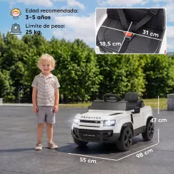 Coche Eléctrico SUV para Niños Land Rover Defender 12?V Mando a Distancia Suspensión Arranque Suave 2,7-4,5 km/h... - Ogal.Es