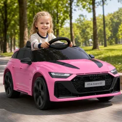Coche Eléctrico para Niños Audi RS 6 Avant GT 12V con Mando a Distancia 2,4G Motor Doble Arranque Progresivo Sus... - Ogal.Es