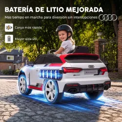 Coche Eléctrico para Niños Audi RS 6 Avant GT 12V con Mando a Distancia 2,4G Motor Doble Arranque Progresivo Sus... - Ogal.Es