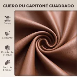 Juego de 2 Taburetes Altos de Cocina Giratorios 360° Regulables en Altura con Reposapiés Tapizados en Cuero Sint... - Ogal.Es