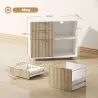 Mueble para Impresora con Ruedas 3 Cajones Barra Ajustable 2 Estantes Abiertos para Documentos Tamaño A4 Blanco ... - Ogal.Es