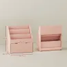Librería Infantil de 4 Niveles Estantería para Libros Infantil con 3 Estantes y 1 Cajón con Ruedas 62,5x30x70 cm... - Ogal.Es