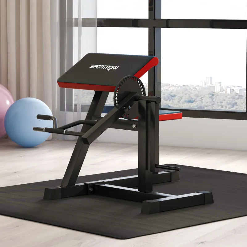 Máquina de Bíceps y Tríceps 2 en 1 Banco de Curl Predicador con Asiento Ajustable en Altura para Gimnasio Casa - Ogal.Es