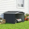 Garaje para Robot Cortacésped de Acero Galvanizado con Techo Dos Aguas para Jardín Exterior 87x103x66 cm Gris Os... - Ogal.Es