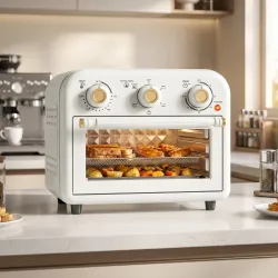 Horno Freidora de Aire 12 L con 3 Mandos Convección 360° Temperatura hasta 230 °C Temporizador 60 Min Bandeja y ... - Ogal.Es