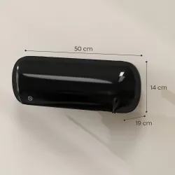 Calefactor Eléctrico de Pared 2000W con 3 Modos Pantalla LED Termostato Temporizador y Oscilación Negro - Ogal.Es