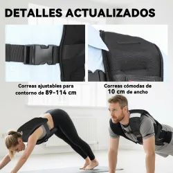Chaleco Lastrado 8 kg Transpirable con Correas Ajustables y Bandas Reflectantes para Entrenamiento Fuerza Joggin... - Ogal.Es