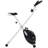 Bicicleta Estática Plegable 8 Niveles Resistencia Magnética Monitor LCD Asiento Ajustable Sensor Ritmo Soporte T... - Ogal.Es