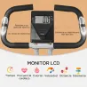 Bicicleta Estática Plegable 8 Niveles Resistencia Magnética Monitor LCD Asiento Ajustable Sensor Ritmo Soporte T... - Ogal.Es
