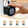 Bicicleta Estática Plegable 8 Niveles Resistencia Magnética Monitor LCD Asiento Ajustable Sensor Ritmo Soporte T... - Ogal.Es