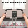 Bicicleta Estática Plegable 8 Niveles Resistencia Magnética Monitor LCD Asiento Ajustable Sensor Ritmo Soporte T... - Ogal.Es