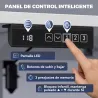 Escritorio Elevable Eléctrico 140x60 cm con 3 Memorias Pantalla LED 2 Ganchos y 2 Pasacables Blanco - Ogal.Es