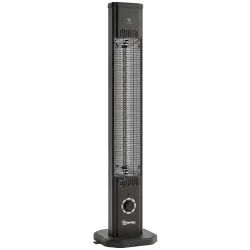Calefactor Infrarrojos Terraza de Pie o Pared 2000 W con Mando 8 Niveles Calor Temporizador Apagado Inclinación ... - Ogal.Es