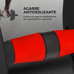 Juego de Mancuernas Ajustables 15 kg 2 en 1 con Barras Conexión y Mangos Antideslizantes para Gimnasio en Casa N... - Ogal.Es
