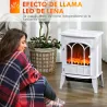 Chimenea Eléctrica 1000W/2000W Efecto de Llama Temperatura Ajustable y Protección Sobrecalentamiento para 15-30 ... - Ogal.Es
