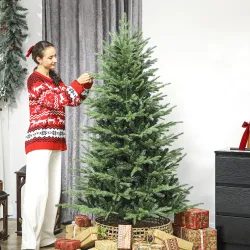 Árbol de Navidad Artificial 180 cm con 1794 Ramas y Soporte Metálico Plegable Fácil Montaje para Salón Interior ... - Ogal.Es