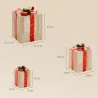 Juego de 3 Cajas de Regalo Navidad con 58 LED Blanco Cálido Adornos Luminosos para el Árbol de Navidad Dorado - Ogal.Es