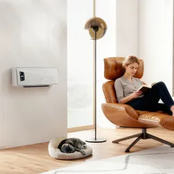 Calefactor Eléctrico de Pared 2000W con 3 Modos Pantalla LED Termostato Temporizador y Oscilación Blanco - Ogal.Es