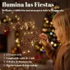 Reno y Trineo Luminosos de Ratán PP con 175 LED Blanco Cálido 8 Modos Temporizador Diario 120 cm para Jardín Ext... - Ogal.Es
