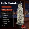Árbol de Navidad Nevado con 150 Luces LED 150 cm 8 Modos 250 Ramas Verde y Blanco - Ogal.Es