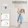 Armario de Baño Estrecho con 4 Cajones y Asas Ranuradas para Espacios Reducidos 29x29x83 cm Blanco - Ogal.Es