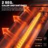 Calefactor Infrarrojos Terraza 2000 W con Funda IP65 Control por App/Táctil/Mando 9 Niveles de Calor y Temporizador - Ogal.Es