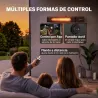Calefactor Infrarrojos Terraza 2000 W con Funda IP65 Control por App/Táctil/Mando 9 Niveles de Calor y Temporizador - Ogal.Es