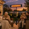 Calefactor Infrarrojos Terraza de Pie 2500 W Trípode Regulable IP65 Control Táctil/Remoto 3 Niveles Calor Tempor... - Ogal.Es