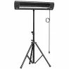 Calefactor Infrarrojos Terraza de Pie 2500 W Trípode Regulable IP65 Control Táctil/Remoto 3 Niveles Calor Tempor... - Ogal.Es