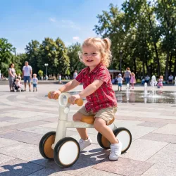 Bicicleta sin Pedales Plegable Ultraligera Marco de Aluminio Asiento y Manillar Ajustable para Niños de 1-2 Años... - Ogal.Es