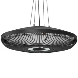 Calefactor por Infrarrojos Terraza Colgante 2000 W con Luz LED Control por Táctil/Mando 2 Niveles Calor y Tempor... - Ogal.Es