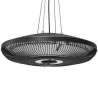 Calefactor por Infrarrojos Terraza Colgante 2000 W con Luz LED Control por Táctil/Mando 2 Niveles Calor y Tempor... - Ogal.Es