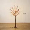 Árbol de Abedul Artificial 150 cm con 96 Luces LED Blanco Cálido Bayas Rojas Temporizador y 12 Ramas Flexibles M... - Ogal.Es