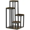 Soporte para Plantas de Madera de 4 Niveles con Base Soporte para Macetas para Interior y Exterior 40x40x81 cm M... - Ogal.Es