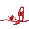Caballete de Moto Delantera Soporte para Rueda Delantera de Moto Ajustable en 3 Niveles 60x55x43 cm Rojo - Ogal.Es
