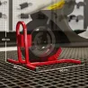 Caballete de Moto Delantera Soporte para Rueda Delantera de Moto Ajustable en 3 Niveles 60x55x43 cm Rojo - Ogal.Es