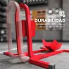 Caballete de Moto Delantera Soporte para Rueda Delantera de Moto Ajustable en 3 Niveles 60x55x43 cm Rojo - Ogal.Es
