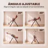 Tabla de Inversión Plegable con Ángulos 20°/40°/60° y 0-90° 13 Ajustes para 130-190 cm Soporte Lumbar Cinturón - Ogal.Es