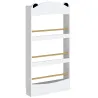 Librería Infantil de Pared de 4 Niveles Estantería para Libros Diseño de Osito para Dormitorio de 3 a 8 Años Blanco - Ogal.Es